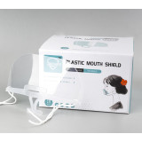 塑膠微笑透明口罩 飯店餐飲食堂廚師服務員 衛生防飛沫 10只裝