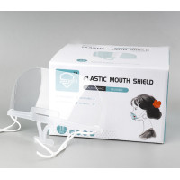 塑膠微笑透明口罩 飯店餐飲食堂廚師服務員 衛生防飛沫 10只裝