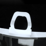 塑膠微笑透明口罩 飯店餐飲食堂廚師服務員 衛生防飛沫 20只裝 12363 - 透明尺寸：14*10.5cm