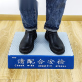 安檢月台 長形玻璃鋼地鐵站安檢台 火車站檢查站展覽館機場踩踏 藍色長50寬36高12cm 12411 - 藍色500*360*120mm