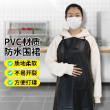 防水防油圍裙 掛脖加厚PVC圍腰 廚房洗車工廠車間 2件裝黑色 12451 - 黑色100cm*70cm