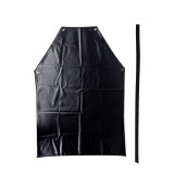 防水防油圍裙 掛脖加厚PVC圍腰 廚房洗車工廠車間 2件裝黑色 12451 - 黑色100cm*70cm