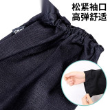 牛仔布袖套（10雙裝） 加厚耐磨牛仔布套袖 勞保套袖 機械加工套袖 勞防勞保用品 顏色隨機 12453 - 黑色36cm*18cm