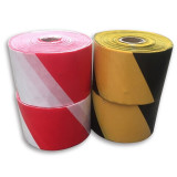 建築安全樓層警示帶（紅/白）19cmx150m 紅白樓層警示帶 樓層踢腳警示隔離帶 樓層安全帶 12476 - 紅白19cmx150m