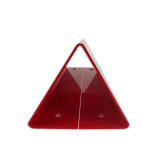 立體消防標誌（滅火器）消防警示標誌 立體消防標誌 三角形消防標誌 背覆雙面膠 12631 - 透明100mmx315mmx2.0mm