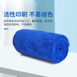 業務用超細纖維毛巾 清潔擦拭洗車擦車吸水布 30×70cm 10條裝 藍色 12642 - 藍色300x700mm