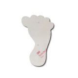 5S管理地貼 耐磨商場工廠識別標誌貼 Q版腳印1對裝 寬120mm長190mm綠白 12327 - 綠/白120×190mm