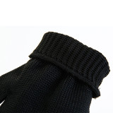 防割手套 黑色均碼 抗刮傷保全手套 安全防割手套 戰術手套 安保執勤防刀割手套 12686 - 黑色均碼