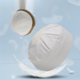 安全帽一次性內襯 紙質吸汗衛生頭盔帽襯 舒適透氣 工地施工訪客 50個裝 12790 - 白色φ19cm