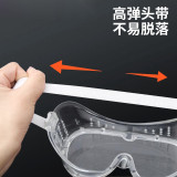 防風護目鏡 安全防護實驗室防液體飛濺防粉塵戶外騎乘 勞保用品 12793 - 透明29*12*2cm