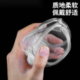 防風護目鏡 安全防護實驗室防液體飛濺防粉塵戶外騎乘 勞保用品 12793 - 透明29*12*2cm