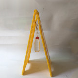 A字告示牌 加大加厚人字警示牌塑膠指示牌 30*68cm 小心地滑 12852 - 黃底黑字31x21x62cm