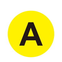 耐磨庫位編號地貼(A)字母地貼標識 貨架編號地貼 Φ20cm 12159 - 黃底黑字Φ200mm 耐磨庫位編號地貼(A)字母地貼標識 貨架編號地貼 Φ20cm 12159 - 黃底黑字Φ200mm