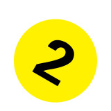 耐磨庫位編號地貼（2）貨架編號地貼標識 貨位編號地貼 Φ20cm 12151 - 黃底黑字Φ200mm