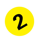 耐磨庫位編號地貼（2）貨架編號地貼標識 貨位編號地貼 Φ20cm 12151 - 黃底黑字Φ200mm