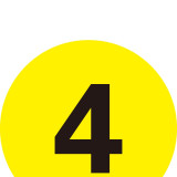 耐磨庫位編號地貼（4）耐叉車碾壓地貼標識 庫位標識 Φ20cm 12153 - 黃底黑字Φ200mm