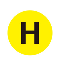 耐磨庫位編號地貼(H)區域編號地貼 車間定位地貼標識 Φ20cm 12166 - 黃底黑字Φ200mm 耐磨庫位編號地貼(H)區域編號地貼 車間定位地貼標識 Φ20cm 12166 - 黃底黑字Φ200mm