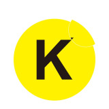 耐磨庫位編號地貼（K）耐叉車碾壓地貼 5S管理地貼標識 Φ20cm 12169 - 黃底黑字Φ200mm