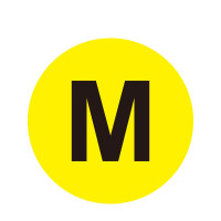 耐磨庫位編號地貼(M)倉儲貨架編號標識 編號地貼 Φ20cm 12171 - 黃底黑字Φ200mm 耐磨庫位編號地貼(M)倉儲貨架編號標識 編號地貼 Φ20cm 12171 - 黃底黑字Φ200mm