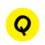 耐磨庫位編號地貼（Q）物料擺放定位地貼 字母編號地貼 Φ20cm 12175 - 黃底黑字Φ200mm