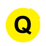 耐磨庫位編號地貼（Q）物料擺放定位地貼 字母編號地貼 Φ20cm 12175 - 黃底黑字Φ200mm