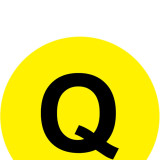 耐磨庫位編號地貼（Q）物料擺放定位地貼 字母編號地貼 Φ20cm 12175 - 黃底黑字Φ200mm