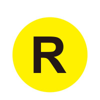 耐磨庫位編號地貼(R)字母標識 FLOOR SIGN 編號標識 Φ20cm 12176 - 黃底黑字Φ200mm 耐磨庫位編號地貼(R)字母標識 FLOOR SIGN 編號標識 Φ20cm 12176 - 黃底黑字Φ200mm