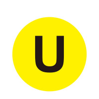 耐磨庫位編號地貼(U)倉庫編號地貼標識 生產區域地貼 Φ20cm 12179 - 黃底黑字Φ200mm 耐磨庫位編號地貼(U)倉庫編號地貼標識 生產區域地貼 Φ20cm 12179 - 黃底黑字Φ200mm