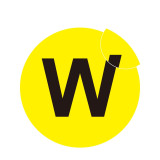 耐磨庫位編號地貼（W）耐磨地貼標識 字母編號標示 Φ20cm 12181 - 黃底黑字Φ200mm