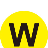 耐磨庫位編號地貼（W）耐磨地貼標識 字母編號標示 Φ20cm 12181 - 黃底黑字Φ200mm