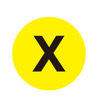 耐磨庫位編號地貼(X)5S管理標識 精益化管理標識地貼 Φ20cm 12182 - 黃底黑字Φ200mm 耐磨庫位編號地貼(X)5S管理標識 精益化管理標識地貼 Φ20cm 12182 - 黃底黑字Φ200mm