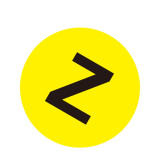 耐磨庫位編號地貼（Z）物料存放地貼標識 安全警示地貼 Φ20cm 12184 - 黃底黑字Φ200mm