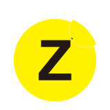 耐磨庫位編號地貼（Z）物料存放地貼標識 安全警示地貼 Φ20cm 12184 - 黃底黑字Φ200mm