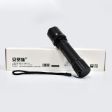 安保巡邏強光手電筒 鋁合金LED強光手電筒 可充電戰術強光手電筒 保全執勤強光手電筒 10485 - 黑色L178mm