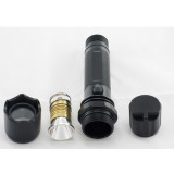 安保巡邏強光手電筒 鋁合金LED強光手電筒 可充電戰術強光手電筒 保全執勤強光手電筒 10485 - 黑色L178mm