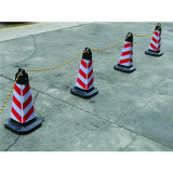 黃黑麻繩 Φ7mm×50m 老虎繩 黃黑警示繩 標誌繩 安全繩 貨車捆紮麻繩 10859 - 黃黑條紋Φ7mm*50m