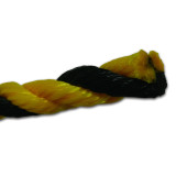 黃黑麻繩 Φ7mm×50m 老虎繩 黃黑警示繩 標誌繩 安全繩 貨車捆紮麻繩 10859 - 黃黑條紋Φ7mm*50m