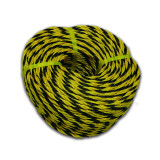 黃黑麻繩 Φ7mm×100m 老虎繩 黃黑警示繩 標誌繩 安全繩 物流捆紮麻繩 10860 - 黃黑條紋Φ7mm*100m