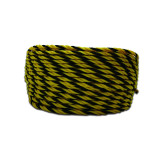 黃黑麻繩 Φ7mm×100m 老虎繩 黃黑警示繩 標誌繩 安全繩 物流捆紮麻繩 10860 - 黃黑條紋Φ7mm*100m