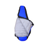 戶外防寒鴨絨睡袋 藍色 野外露營睡袋 野外探勘施工作業露營睡袋 鴨絨防寒露營睡袋 12328 - 藍色適用人群身高：180cm左右重量：2.3kg