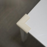 經濟型防撞護角（8個裝）象牙白色 桌角防撞角 防撞包角 11610-8 - 象牙白22X22X50MM