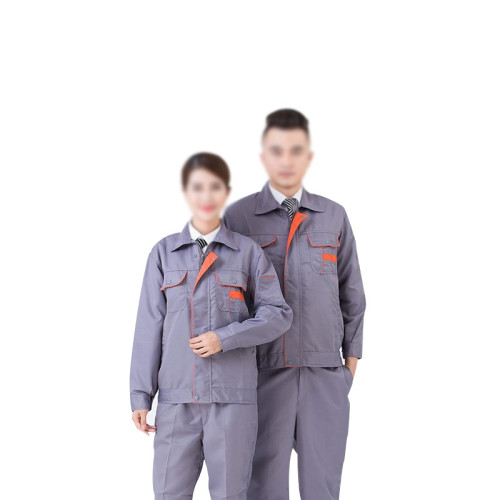 春秋加厚勞保工作服（套裝）滌棉混織 灰色 適合身高178-185cm 長袖勞保服 10807 - 灰色XXXL