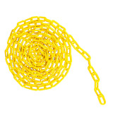 黃色塑膠鏈條（10條裝）長1m 黃色 塑膠隔離鏈條 警示隔離塑膠鏈條 條 10544 - 黃色6.8X1000mm