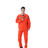 春秋加厚反光條勞保工作服(套裝)棉質 橘色 適合身高173-176cm 棉質工作服 10894 - 橘色XL 春秋加厚反光條勞保工作服(套裝)棉質 橘色 適合身高173-176cm 棉質工作服 10894 - 橘色XL