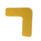 重載型5S管理地貼（L型）10片裝 黃色 耐壓型5S/6S定位地貼 目視化定位標記地貼 10940 - 黃色50x150x150mm