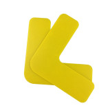 重載型5S管理地貼（L型）10片裝 黃色 耐壓型5S/6S定位地貼 目視化定位標記地貼 10940 - 黃色50x150x150mm