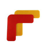 重載型5S管理地貼（L型）10片裝 紅色 6S定位標記地貼標識 工廠精益化管理地貼標識 10941 - 紅色53*41*2.5cm