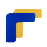 重載型5S管理地貼（L型）10片裝 藍色 耐壓耐磨地面標識 5S管理定位角標記貼 10942 - 藍色50*150*150mm