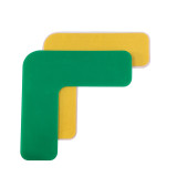 重載型5S管理地貼（L型）10片裝 綠色 工廠車間L型定位地貼 工廠5S管理定位標識貼 10943 - 綠色50*150*150mm