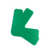 重載型5S管理地貼（L型）10片裝 綠色 工廠車間L型定位地貼 工廠5S管理定位標識貼 10943 - 綠色50*150*150mm